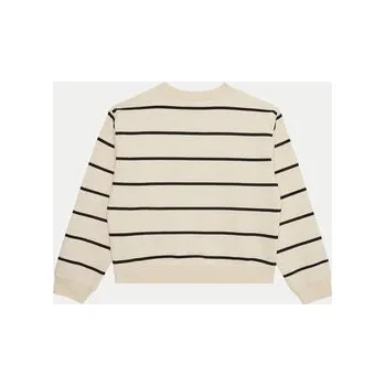 Pánské oblečení Calvin Klein Jeans Mikina IG0IG02751 Bílá Boxy Fit 8Y