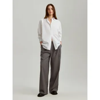 Dámské kalhoty Kalhoty s širokými nohavicemi - 36 - House - tmavošedý - 376CK-90M