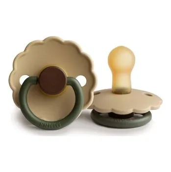 dudlíky CUMLÍK FRIGG DAISY COLORBLOCK ACORN 0-6M, KAUČUK