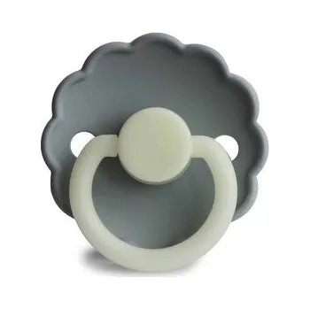 dudlíky CUMLÍK FRIGG DAISY NIGHT FRENCH GRAY, +6M, SILIKÓN