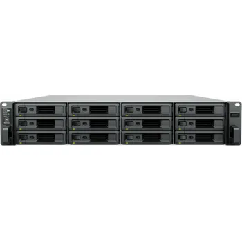 Synology SA3610 12-bay NAS, rack 2U, Intel Xeon D-1567, 16GB ECC, 2x PCIe, SAS/SATA, 2/4x 10/1GbE, eSATA, 2x zdroj