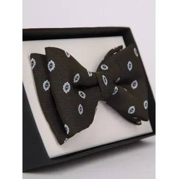 Motýlek ELSNER Motýlek BUTTERFLY Z JEDWABNEGO ŻAKARDU A5242 Zelená OS