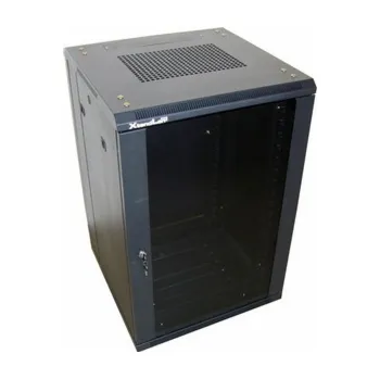 Rozvaděč XtendLan 32U/600x800 stojanový, černý, skleněné dveře, plná záda