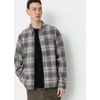 Pánská móda DC Mineral (lily white plaid) M, šedá