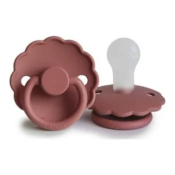 dudlíky CUMLÍK FRIGG DAISY POWDER BLUSH, +6M, SILIKÓN