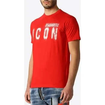 Pánské tričko Dsquared2 T-Shirt S79GC0039 S23009 Červená Regular Fit S