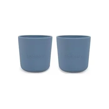 dětská jídelní sada FILIBABBA Silikónové poháriky dvojbalenie, Powder Blue