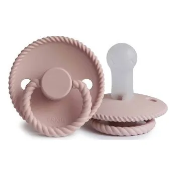 dudlíky CUMLÍK FRIGG ROPE BLUSH, +6M, SILIKÓN