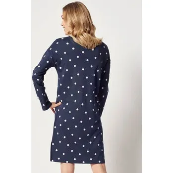 Dámská noční košile Huber Noční košile 19018 Tmavomodrá Regular Fit 40