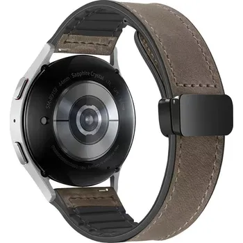 Řemínek na hodinky Enem Kožený RUBBER rychloupínací řemínek 20mm - Dark Brown IR-AWGW-0440