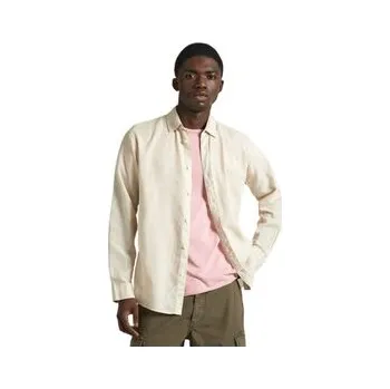 Pánská košile Pepe Jeans Košile Paytton PM308523 Béžová Regular Fit S