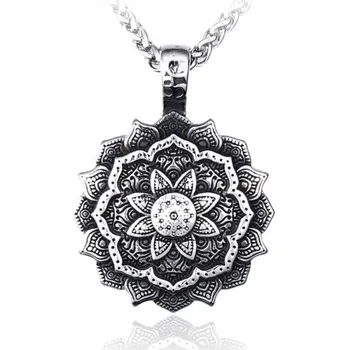 Náhrdelník B-TOP Nerezový náhrdelník s přívěskem Mandala