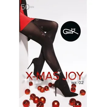 Dámské punčochy Dámské punčocháče Gatta X-Mas Joy Nero 5XL, nero 5-XL i384_75445040