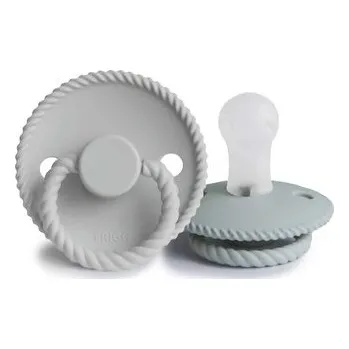 CUMLÍKY FRIGG ROPE FRENCH GRAY/ SILVER GRAY, 0-6M, SILIKÓN