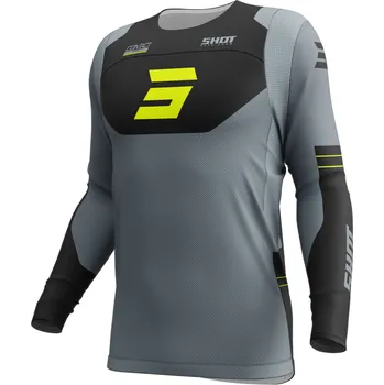 Moto dres Motokrosový dres Shot Contact Shield fluo žlutý