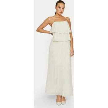 Dámské šaty Vila Koktejlové šaty Chiffan 14104100 Šedá Regular Fit 36