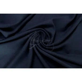 Žebrovaný úplet jemný - Tmavě modrá