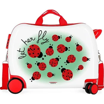 JOUMMABAGS Dětský kufřík na kolečkách MOVOM Berušky MAXI ABS plast, 50x38x20 cm, objem 34 l