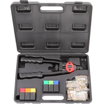 Nýtovací pistole Nýtovací kleště, pákové, na maticové nýty, M3 - M10, se sadou nýtů - QUATROS QS14035