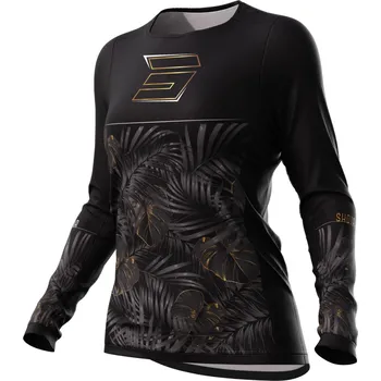 Moto dres Dámský motokrosový dres Shot Contact Respect černo-zlatý