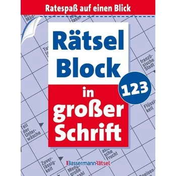 Rätselblock in großer Schrift 123 (5 Exemplare à 2,99 EUR) - Krüger, Eberhard