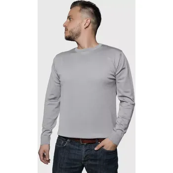 Pánský svetr Pánský vlněný svetr Merino Šedá M