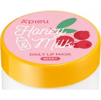 Péče o rty A'pieu - Honey & Milk Daily Lip Mask Berry 6g