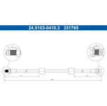 Brzdová hadice ATE 24.5103-0410.3
