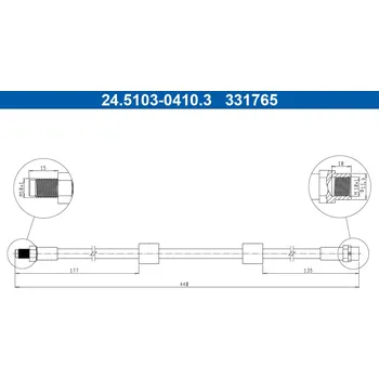Brzdová hadice Brzdová hadice ATE 24.5103-0410.3
