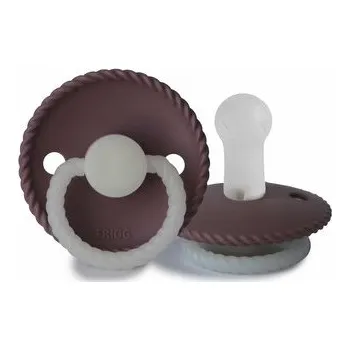 dudlíky CUMLÍK FRIGG ROPE TWILIGHT MAUVE NIGHT, +6M, SILIKÓN