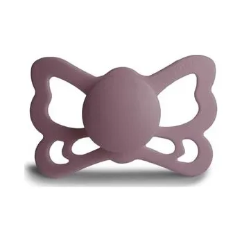 dudlíky ANATOMICKÝ CUMLÍK FRIGG BUTTERFLY TWILIGHT MAUVE, 6-18M, SILIKÓN