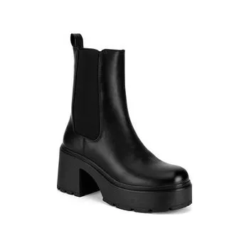 Dámské kozačky DeeZee Polokozačky HY6085-2 Černá 39