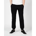 Emporio Armani Kalhoty z materiálu 1116903-F573 Černá Regular Fit XL