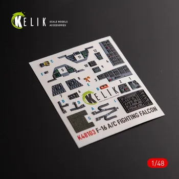 Plastikový model 1/48 F-16A/C interior 3D (ACAD)