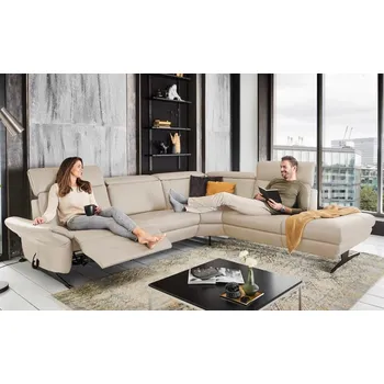 Sedací souprava Kožená rohová sedací souprava TRAPANI Pravý roh