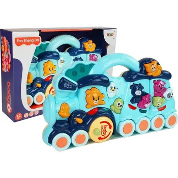 Hračka pro nejmenší Mamido Dětská interaktivní lokomotiva modrá