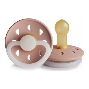 dudlíky CUMLÍK FRIGG MOON PHASE BLUSH NIGHT, +6M, KAUČUK