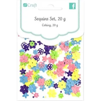 Set školních potřeb Cekiny kwiatki 20g