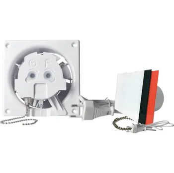 Ventilace Vents Ventilátor airRoxy dRim 100 PS BB - kuličková ložiska, tahový spínač, napájecí kabel