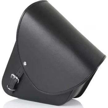 Zavazadlo na motocykl Kožená sedlová brašna customacces barcelona ap0005n černý levý