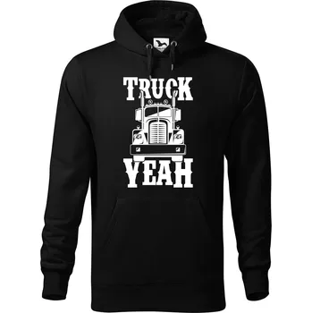 Pánská mikina DOBRÝ TRIKO Pánská mikina s potiskem Truck yeah Velikost pánské mikiny: 5XL, Barva: Černá