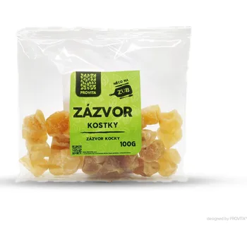 Sušené ovoce Zázvor kandovaný kostky 100 g – PROVITA