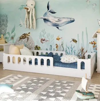 Dětská postýlka Montessori postel Mony 90/200 cm - bílá