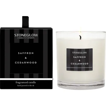 Svíčka Stoneglow Saffron & Cedarwood Vonná svíčka, 200 g
