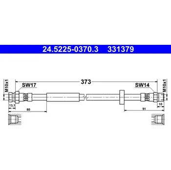 Brzdová hadice Brzdová hadice ATE 24.5225-0370.3