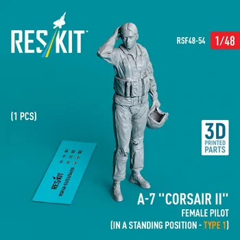 Plastikový model 1/48 A-7 'Corsair II' female pilot stand.posit. 1