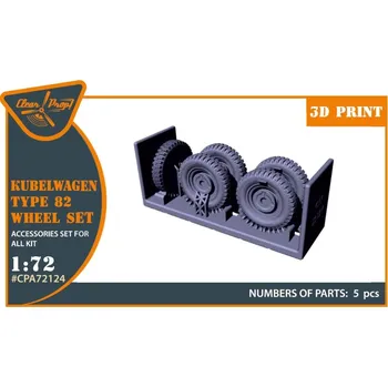 Plastikový model 1/72 Kubelwagen type 82 wheel set