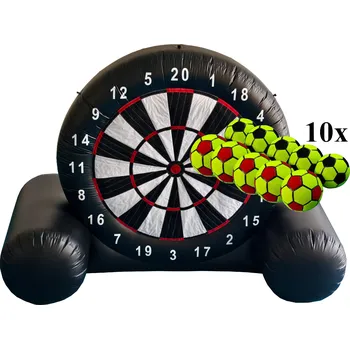 Dětské hřiště Nafukovací fotbalový terč | 3,5m | Gigantické Fotbalové šipky | PROFI sportovní atrakce