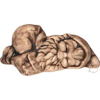 Zahradní dekorace Zahradní trpaslík spící Lukášek keramický keramický dlouhý 25 cm