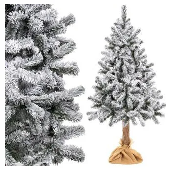 Vánoční stromek SPRINGOS Umělý stromek smrk zasněžený na kmínku 220 cm